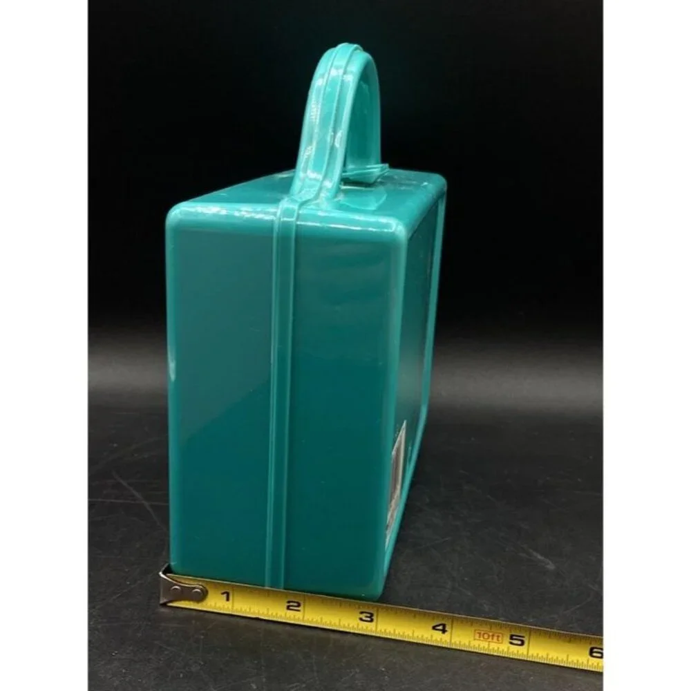 Green Parrot Luminations Laser Case School Pencil Holder Box Prismatic 80’s